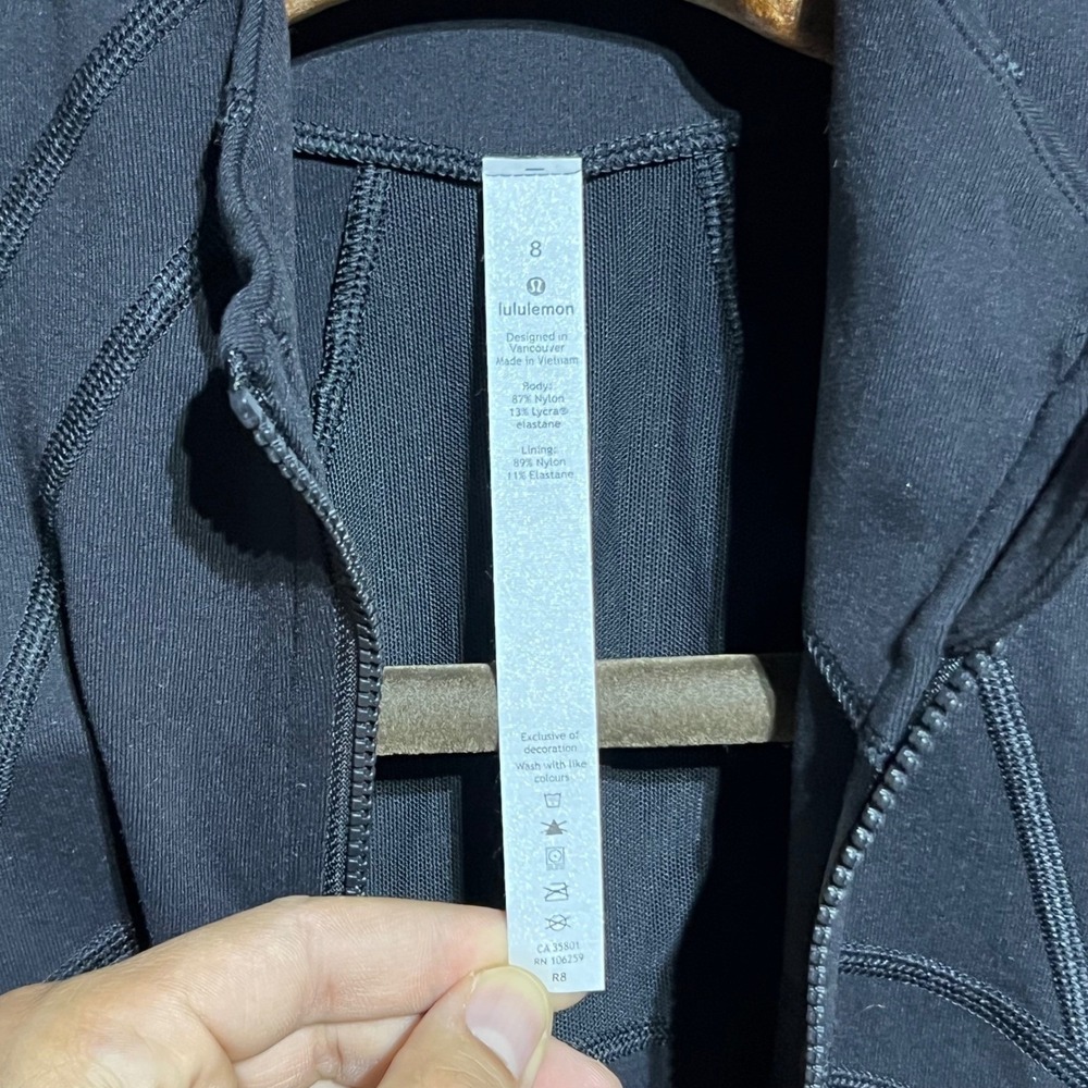 Lululemon Define Jacket Women 8 Black CU Buffaloes Luon Full Zip Activewear - Picture 11 of 13